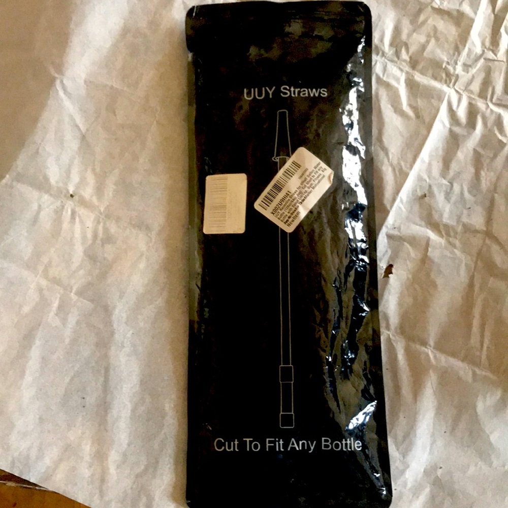 UUY Straws Cut To Fit For 128oz/64oz Water Bottle New